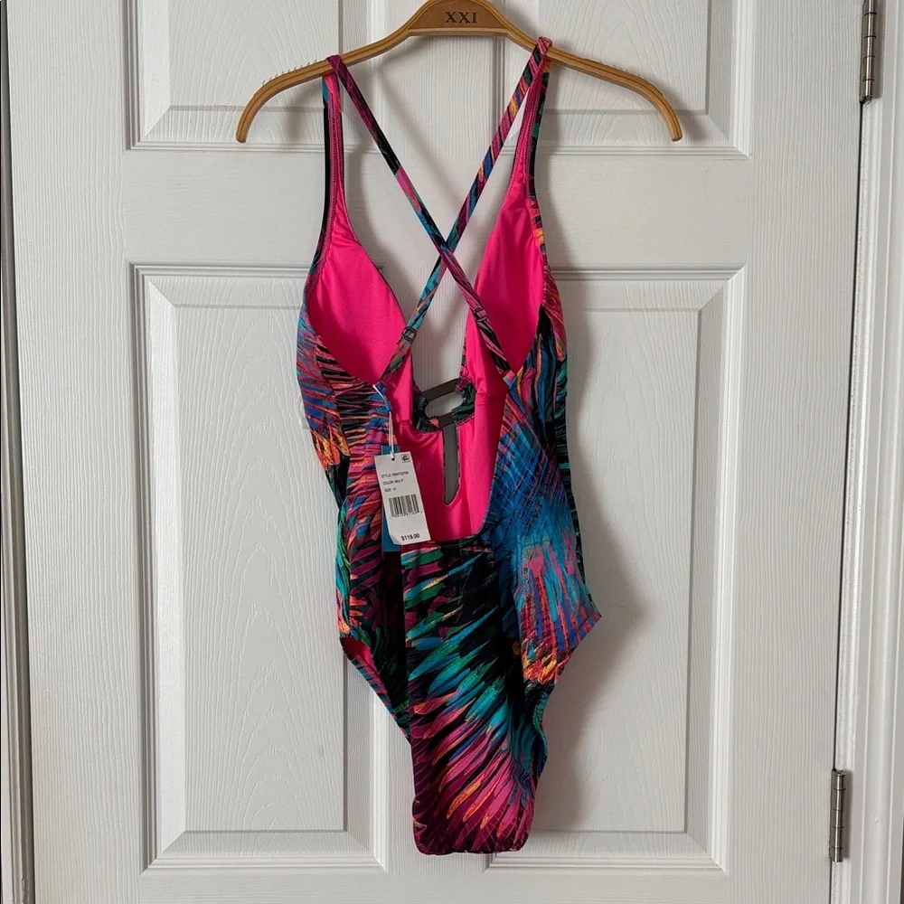 Bleu Rod Beattie Wild Thing Colorful One Piece Swimsuit